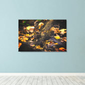 秋の野生生物ポートレート キャンバスプリント (インサイチュ (ウッドフロア))