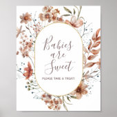 秋の野草のベビーは甘い ポスター (正面)