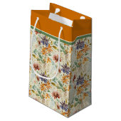 秋の野草模様 スモールペーパーバッグ (裏面アングル)