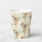 秋の野草模様 紙コップ (裏面)