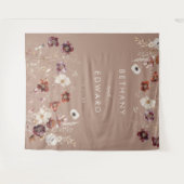 秋の野草牧草結婚ループ タペストリー (正面(横))