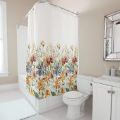 秋の野草縁ど シャワーカーテン (インサイチュ)
