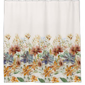 秋の野草縁ど シャワーカーテン (正面)