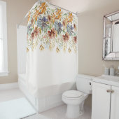 秋の野草縁ど シャワーカーテン (インサイチュ)