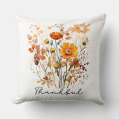 秋の野草 クッション (正面)