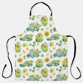 秋の野菜とヴィンテージ エプロン