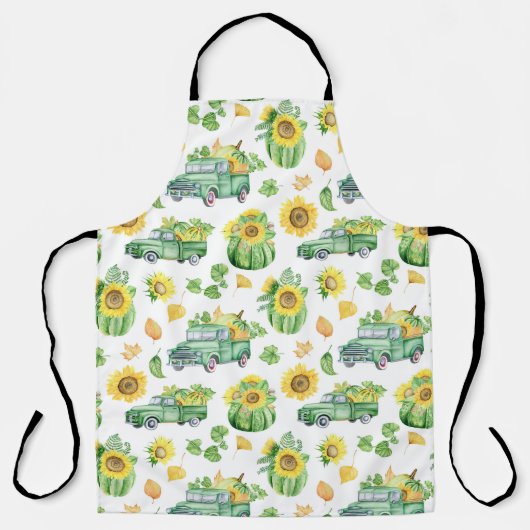 秋の野菜とヴィンテージ エプロン (正面)