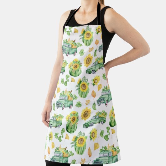 秋の野菜とヴィンテージ エプロン (インサイチュ)