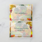 秋の野菜～カード 招待状 (内部)