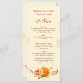 秋の野菜・フルーツ感謝祭フラットメニュー メニュー (正面/裏面)