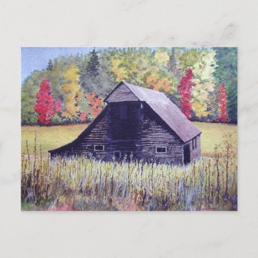 秋の野 - ポストカード (正面)