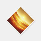 秋の金グラデーションの出のデカップナプキンス スタンダードカクテルナプキン (角)