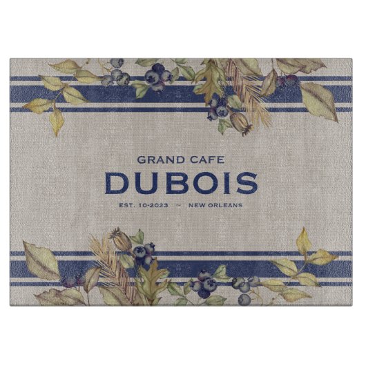 秋の金ゴールドとベリーの収穫カスタマイズ可能 カッティングボード (正面)