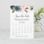 秋の金ゴールドフローラ日付カレンダーの保存 セーブザデート (スタンド正面)