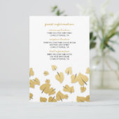 秋の金ゴールドホイルはゲストの情報カードを去ります エンクロージャーカード (スタンド正面)