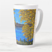 秋の金ゴールド カフェラテマグ (右アングル)