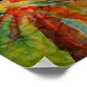 秋の金ゴールド ポスター (角)