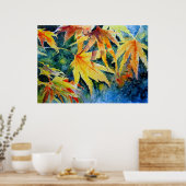 秋の金ゴールド ポスター (キッチン)