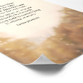 秋の金ゴールドbyローラ・ジャウスキー ポスター (角)