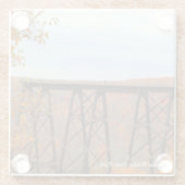 秋の金津橋 ガラスコースター (裏面)