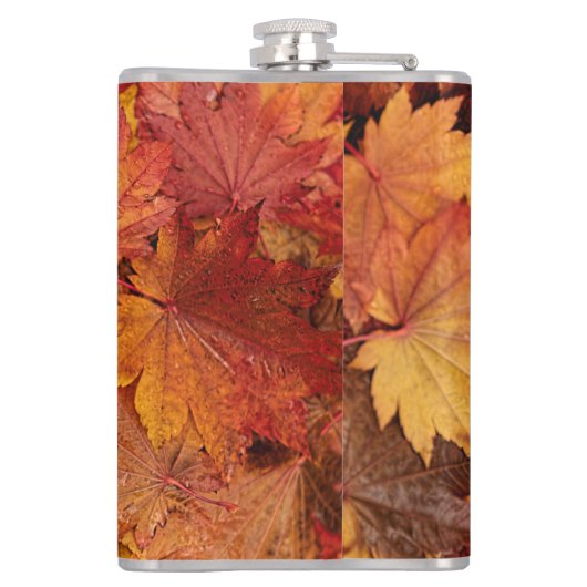秋の金葉の フラスク (裏面)