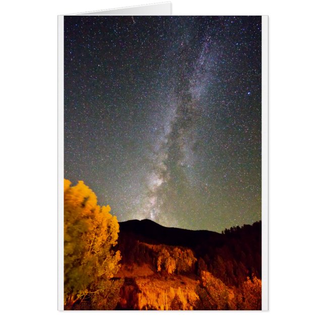 秋の銀河の夜空 (正面)