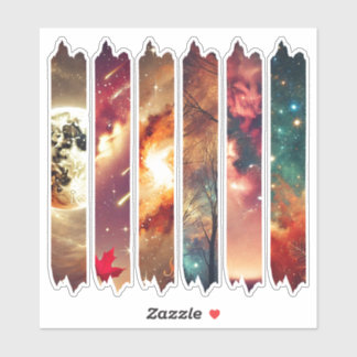 秋の銀河系和紙テープのスクラップブックシール シール