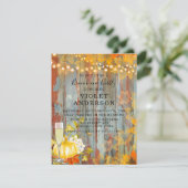 秋の錆ライトブランチとバブリー招待状 招待状 (スタンド正面)