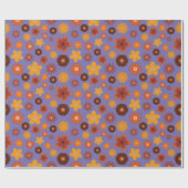 秋の開花ス素朴ムレスサンクスギビング ラッピングペーパー (フラット)