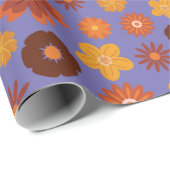 秋の開花ス素朴ムレスサンクスギビング ラッピングペーパー (ロールコーナー)