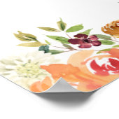 秋の開花フローラブライダルルンチョンウェルカム ポスター (角)