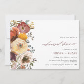 秋の開花ブルゴーニュフローラリハーサルディナー 招待状 (正面)
