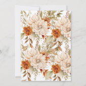 秋の開花感謝祭ディナー 招待状 (裏面)