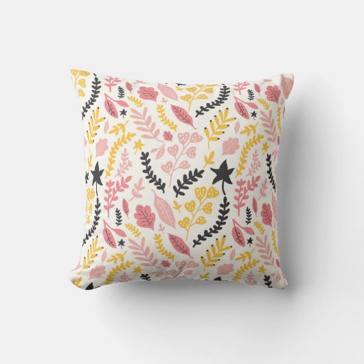 秋の開花枕 クッション (正面)