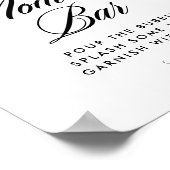 秋の開花秋ベビーシャワーミモサマモサバー ポスター (角)