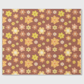 秋の開花継ぎ目のない感謝祭の贈り物 ラッピングペーパー (フラット)