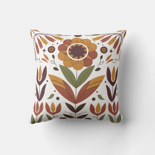 秋の開花調和 クッション (裏面)
