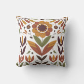 秋の開花調和 クッション (正面)