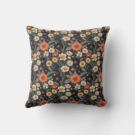 秋の開花 クッション (裏面)