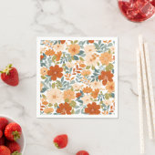 秋の開花-秋ガーデンメドウ スタンダードカクテルナプキン (インサイチュ)