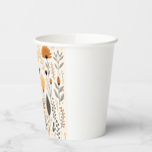 秋の開花 紙コップ (左)