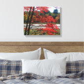 秋の閑静な湿原自然 キャンバスプリント (インサイチュ (寝室))