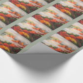 秋の間落下 ラッピングペーパー (角)