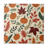 秋の陶瓦 タイル (正面)