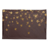 秋の陸軍少佐の階級章パターン 枕カバー (裏面-左)