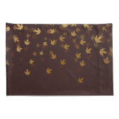 秋の陸軍少佐の階級章パターン 枕カバー (裏面-右)