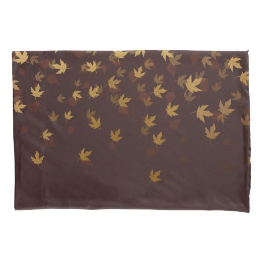 秋の陸軍少佐の階級章パターン 枕カバー (正面左)