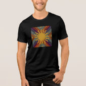 秋の陽ざしモザイク トライブレンドＴシャツ (正面)