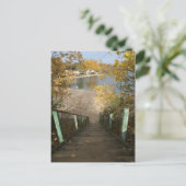 秋の階段 ポストカード (スタンド正面)