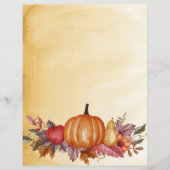 秋の集まりスクラップブック紙 (正面)